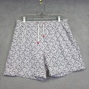 Zara Swim Trunks Youth XL White Snoopy Peanuts Cartoon Classic‎ Mesh Lined Beach